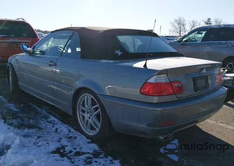 2004 BMW 330Ci из США, поврежденный, VIN WBABW53454PL44758